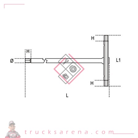 Clé mâle 6 pans en T 951 - BETA TOOLS