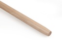 Manche en hêtre vernis, h 150 cm - Ø 26 mm