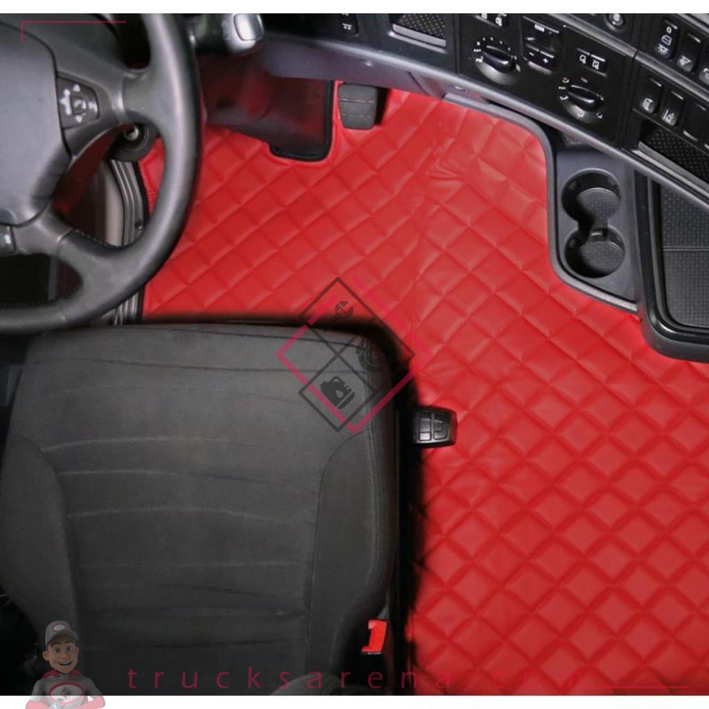 2 tapis en Skeentex - Bleu - compatible pour Scania R Serie 6 (09/09&gt;08/13) automatic, manual, pneumatic passenger seat