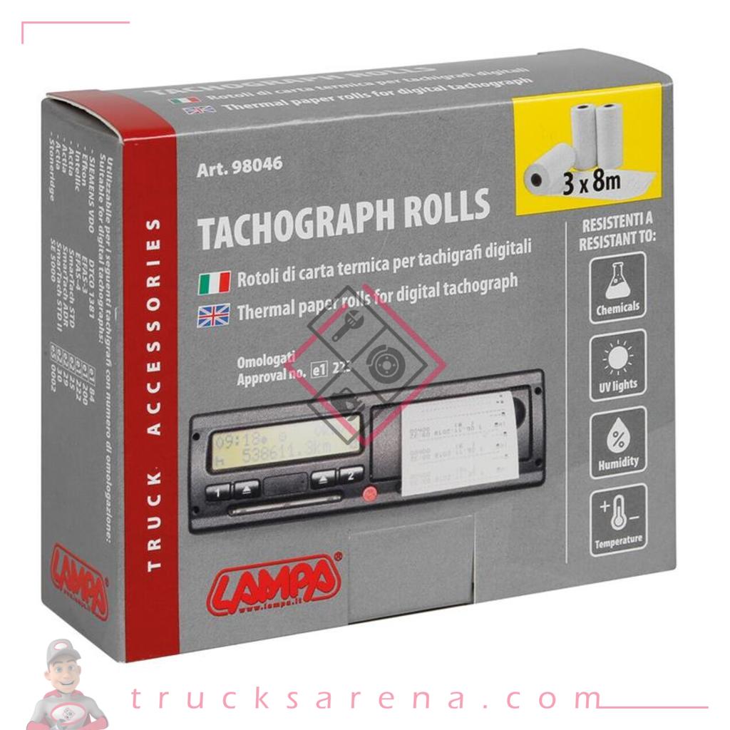 Rouleaux de papier pour tachygraphes digitaux, 3 pc