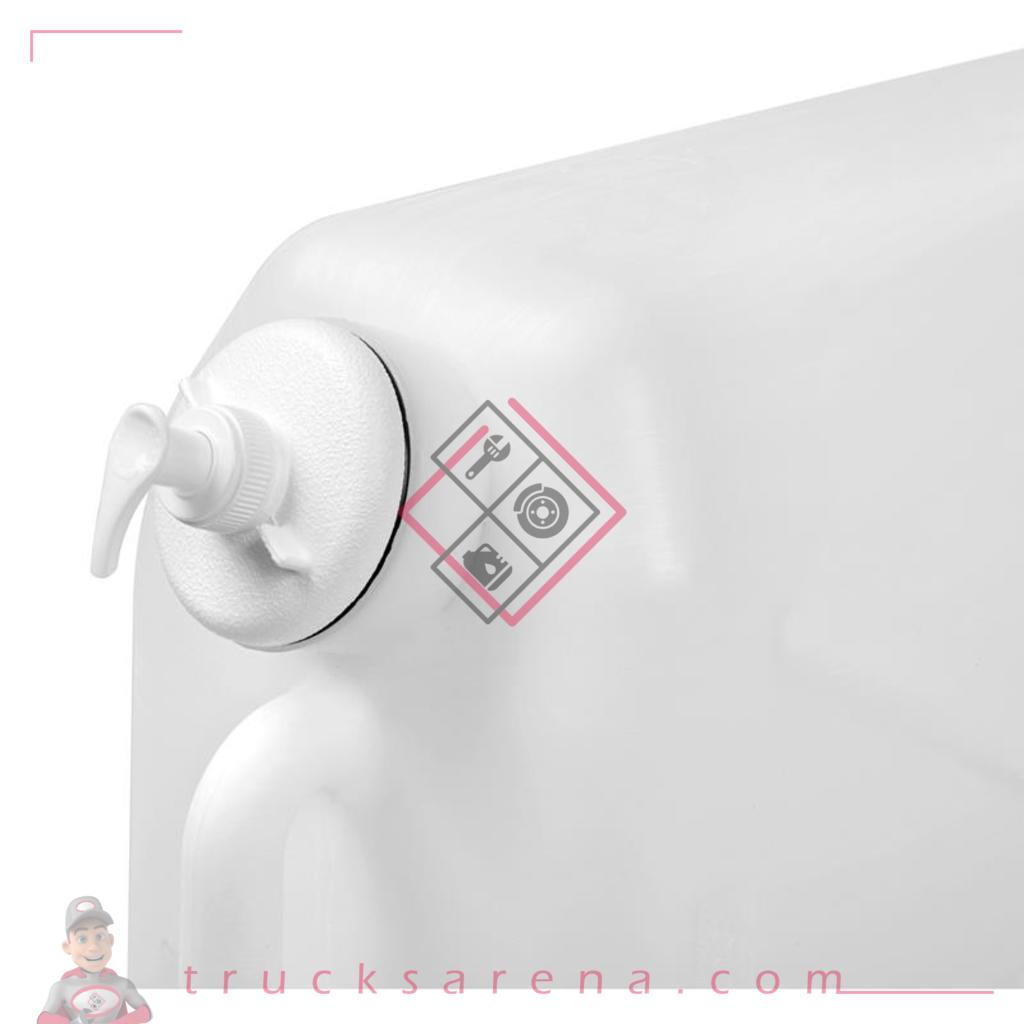 Jerrican en plastique, avec robinet métal et distributeur de savon - 25 L