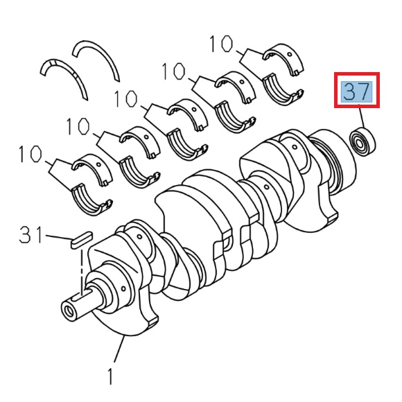 Roulement d'arbre primaire - ISUZU BEST VALUE PARTS