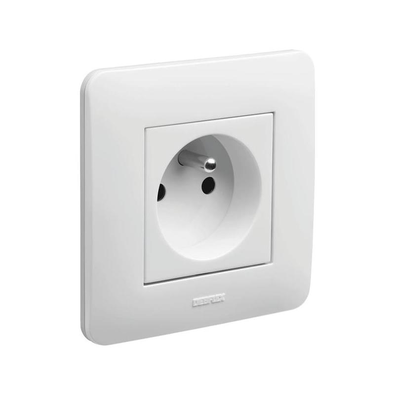 Prise murale 2P+T 16A, 250V - SODISE
