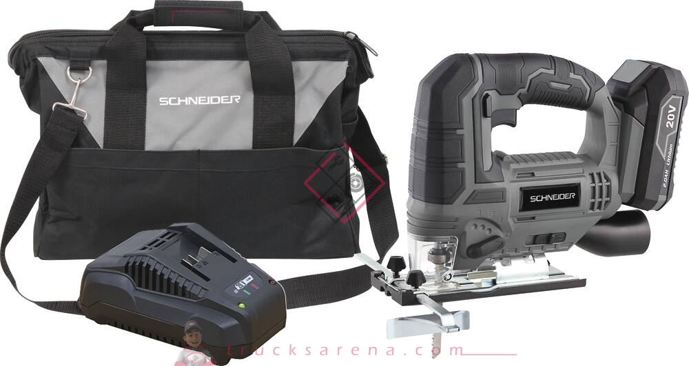 Pack scie sauteuse 20V, batterie 2Ah Li-ion, chargeur, sac de transport - SODISE