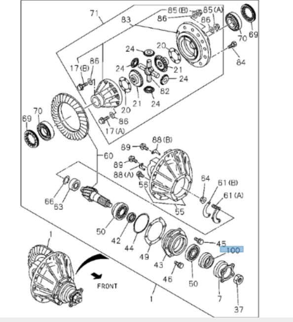 Joint huile - ISUZU PARTS