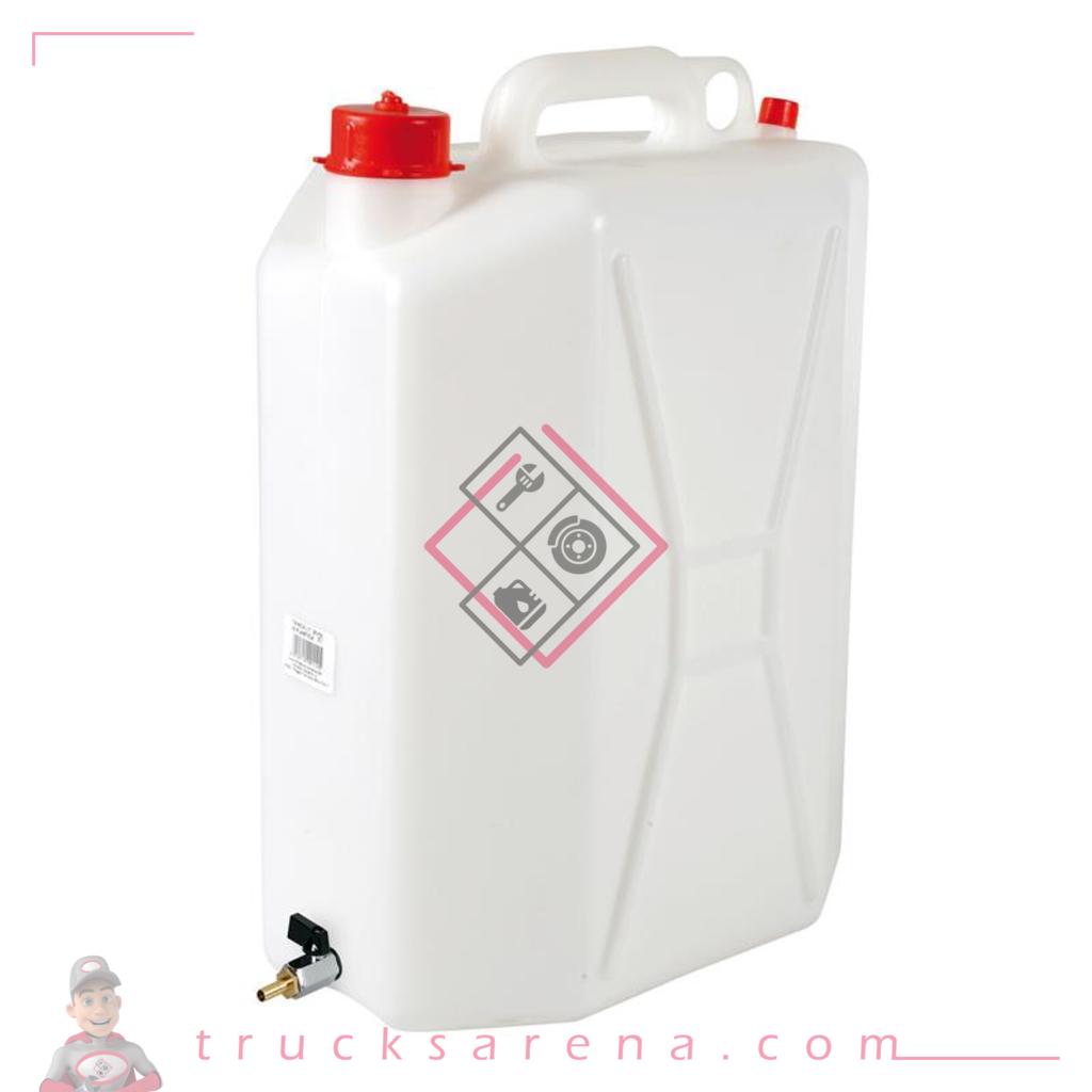 Jerrican en polyéthylène avec robinet en métal - 25 L - Verticale - LAMPA