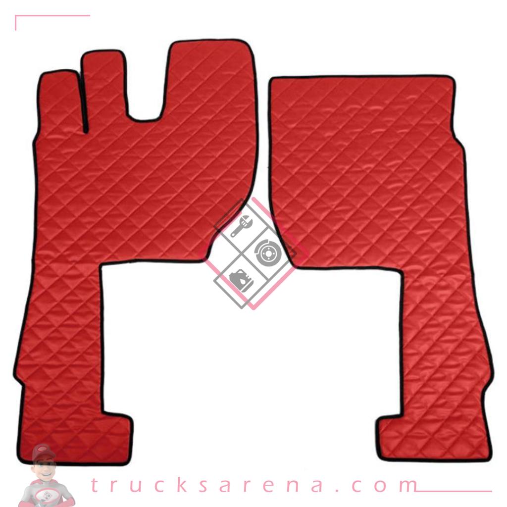2 tapis en Skeentex - Rouge - compatible pour Volvo FH Serie 4 (01/21&gt;) automatic, manual - Volvo FH Serie 4 (09/12&gt;12/20) automatic, manual - LAMPA