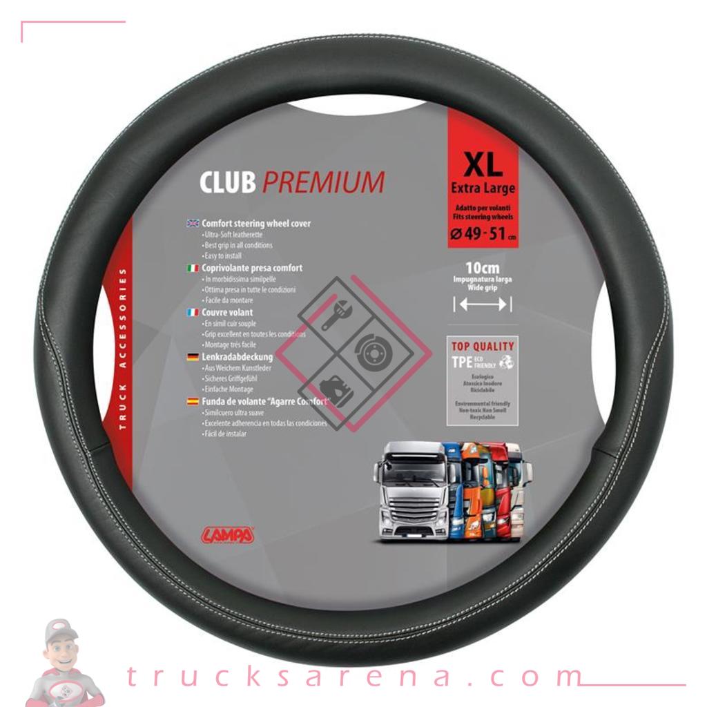 Club, couvre-volant en Skeentex - XL - Ø 49/51 cm - Noir - LAMPA