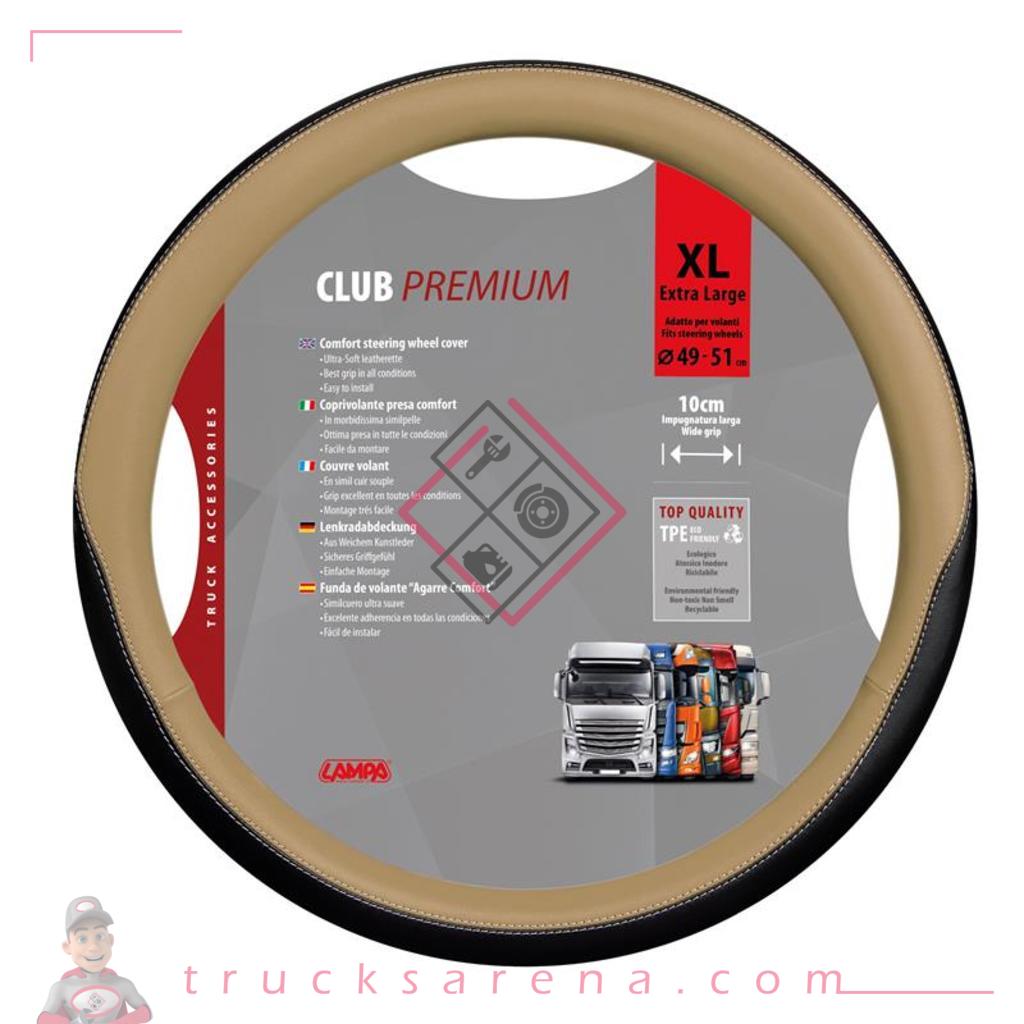 Club, couvre-volant en Skeentex - XL - Ø 49/51 cm - Beige - LAMPA