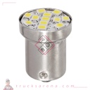 24/28V Hyper-Led 12 - 12 Smd x 1 chip - (R5W) - BA15s - 20 pcs  - Emballage - Blanc - Double polarité - LAMPA