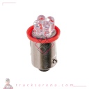 24V Micro ampoule 4 Led - (T4W) - BA9s - 2 pcs  - D/Blister - Rouge - LAMPA