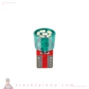 24-30V Led series - 6 Led SMD - (T10) - W2,1x9,5d - 2 pcs  - Emballage - Vert - Double polarité - Résistance incorporée - LAMPA