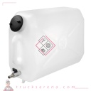 Jerrican en plastique, avec robinet métal - 25 L - LAMPA