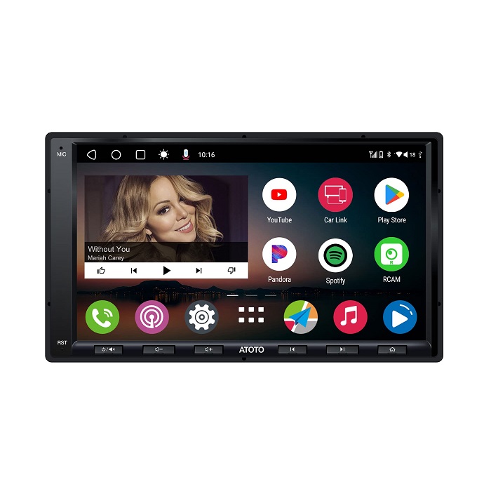 Autoradio tactile QLED 2 DIN 7 pouces Android A6PF - ATOTO