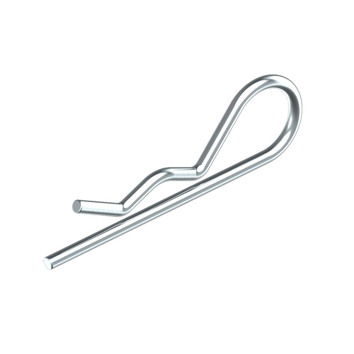 Goupille bêta simple 4 mm, acier zingué - FORCH