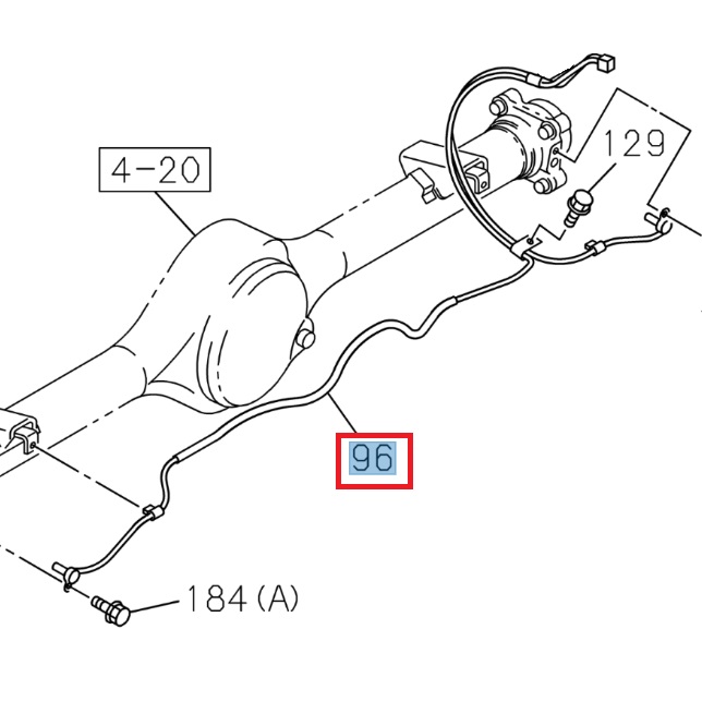 Capteur de vitesse, roue arrière - ISUZU PARTS