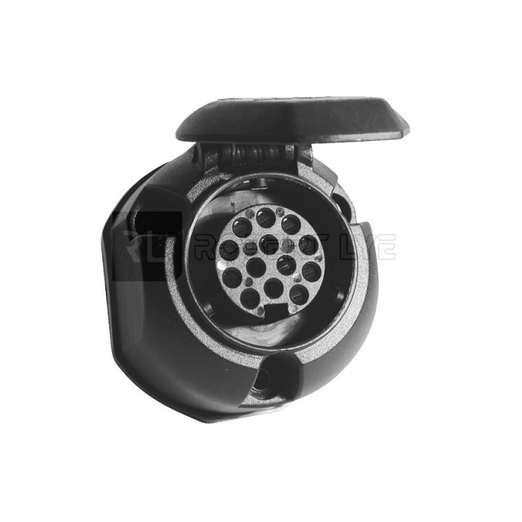 Socle plastique 12V, 13 pôles - ROBERT LYE