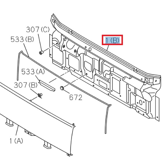 Panneau avant complet - ISUZU PARTS