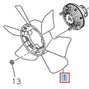 Hélice de ventilateur - ISUZU PARTS