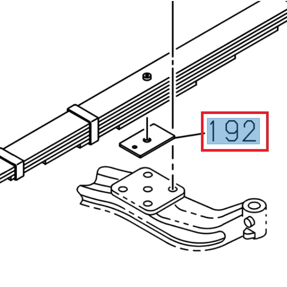 Pièce d'écartement, châssis - ISUZU PARTS