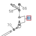 Rotule de barre d'accouplement droite - ISUZU PARTS