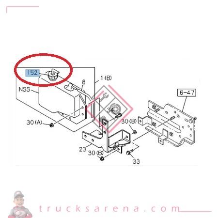 Bouchon vase expansion - ISUZU PARTS
