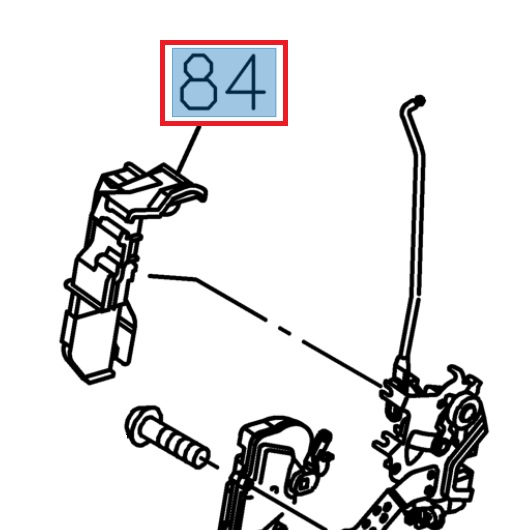 Cache pour verrou portière gauche - ISUZU PARTS