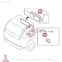 Joint vitre Ar. de cabine - ISUZU PARTS