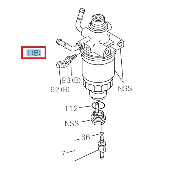 Filtre à carburant, séparateur- ISUZU PARTS