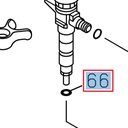 Joint d'injecteur, diamètre intérieur 7,1 mm - ISUZU PARTS
