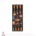 Composition tournevis plats plateau mousse 7 pièces M199 - BETA TOOLS
