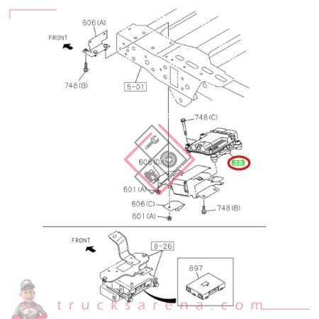 [ISU 8975230990] Unité de commande moteur - ISUZU PARTS