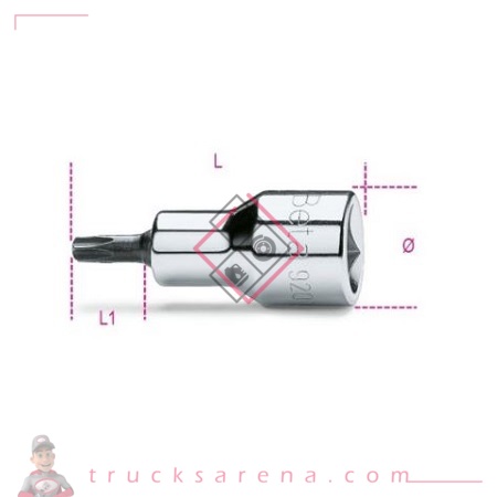 [BET 009200526] Douille tournevis pour vis Torx® - BETA 920TX 50