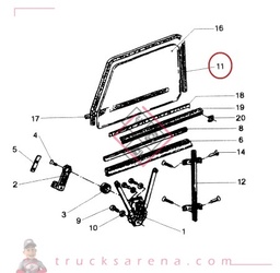 [AVI 934671370] Joint velours de vitre 2360 mm - AVIA