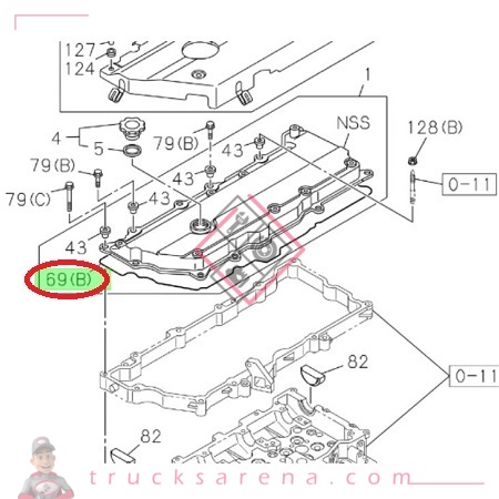 [ISU 8978454830] Cache culbuteur - ISUZU PARTS