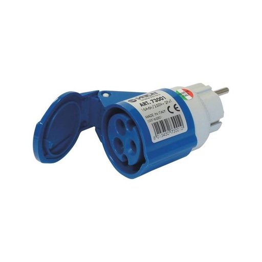 [SOD 03263] Adaptateur compact, femelle CE17 et mâle 2P+T - SODISE