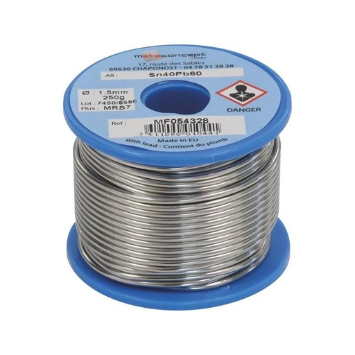 [SOD 05617] Fil d'étain 40% en bobine - SODISE