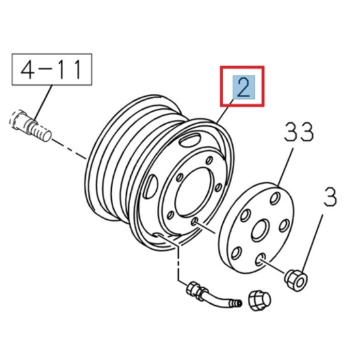 [ISU 8972678510] Jante - ISUZU PARTS