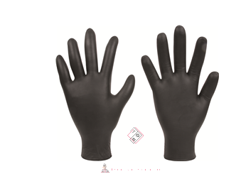 Gants jetables Nitrile noirs, renforcés - FORCH