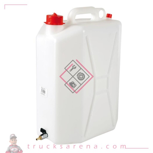 [LAM 8000692669693] Jerrican en polyéthylène avec robinet en métal - 25 L - Verticale - LAMPA
