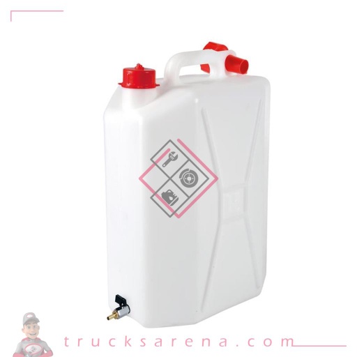 [LAM 8000692669969] Jerrican en polyéthylène avec robinet en métal - 15 L - Verticale - LAMPA