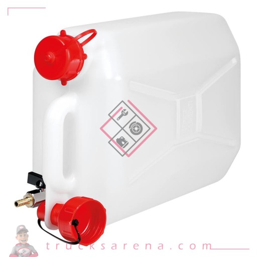 [LAM 8000692670149] Jerrican en polyéthylène avec robinet en métal - 10 L - Horizontale - LAMPA