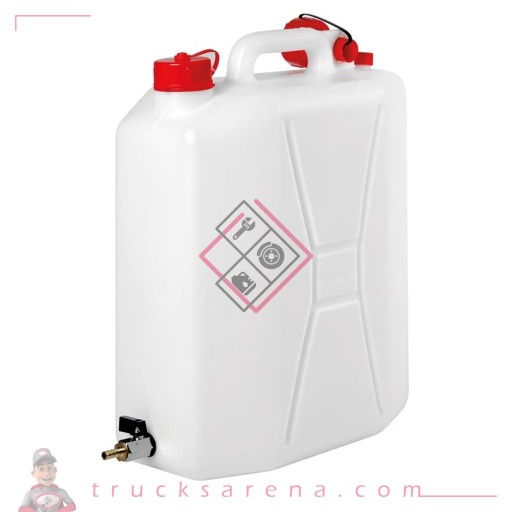 [LAM 8000692670156] Jerrican en polyéthylène avec robinet en métal - 20 L - Verticale - LAMPA