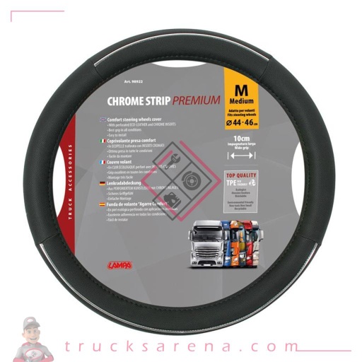 [LAM 8000692989227] Chrome Strip, couvre-volant en Skeentex - M - Ø 44/46 cm - LAMPA
