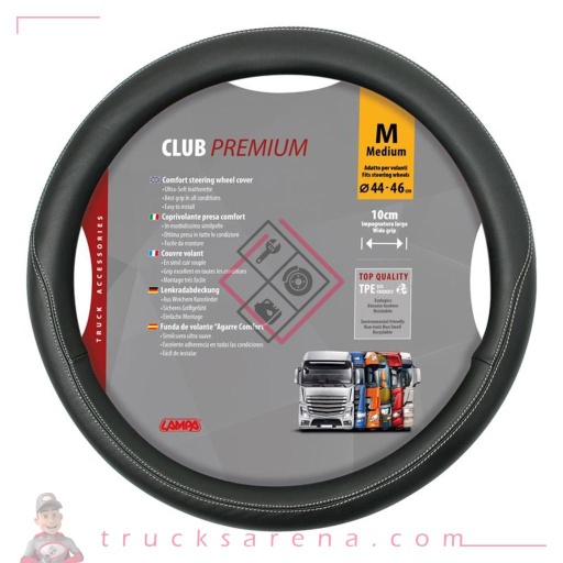 [LAM 8000692988466] Club, couvre-volant en Skeentex - M - Ø 44/46 cm - Noir - LAMPA