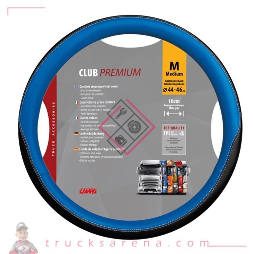 [LAM 8000692989067] Club, couvre-volant en Skeentex - M - Ø 44/46 cm - Bleu - LAMPA