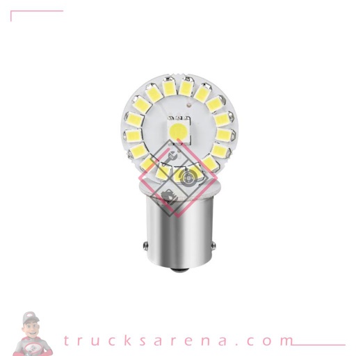 [LAM 8000692983522] 24/28V Hyper-LED 102 - 34 SMD x 3 chips - (P21W) - BA15s - 2 pcs  - D/Blister - Blanc - LAMPA