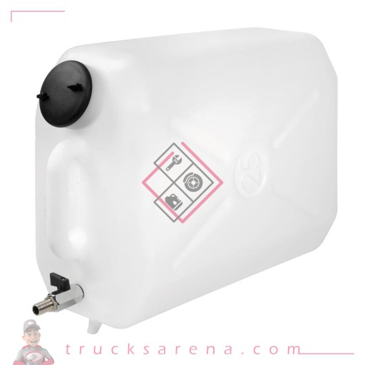 [LAM 8000692978696] Jerrican en plastique, avec robinet métal - 25 L - LAMPA