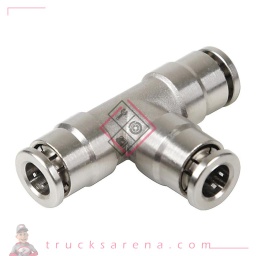[LAM 8000692972120] T-6, raccord tubes air en métal - Ø 6 mm - LAMPA