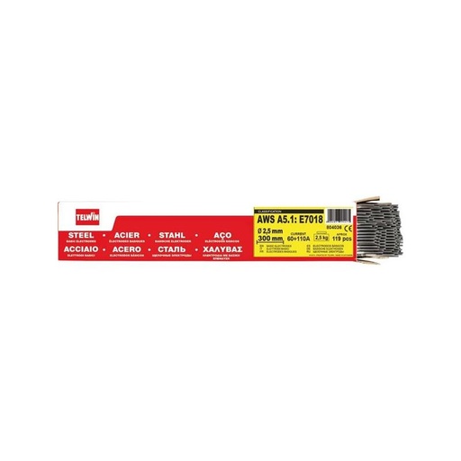 [SOD 04724] Électrodes rutiles, diamètre 2,5 mm, lot de 143 - SODISE